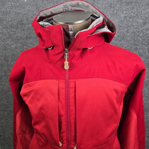 Patagonia Light Smoke Flash Jacket Soft Shell Womens Large Vermillion Red - Picture 2 of 10